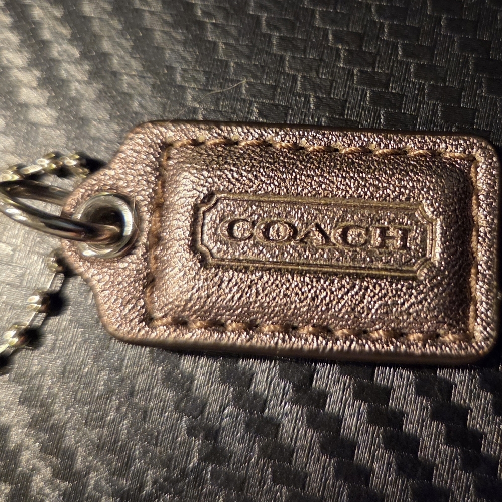 Coach Rose Gold Hang Tag